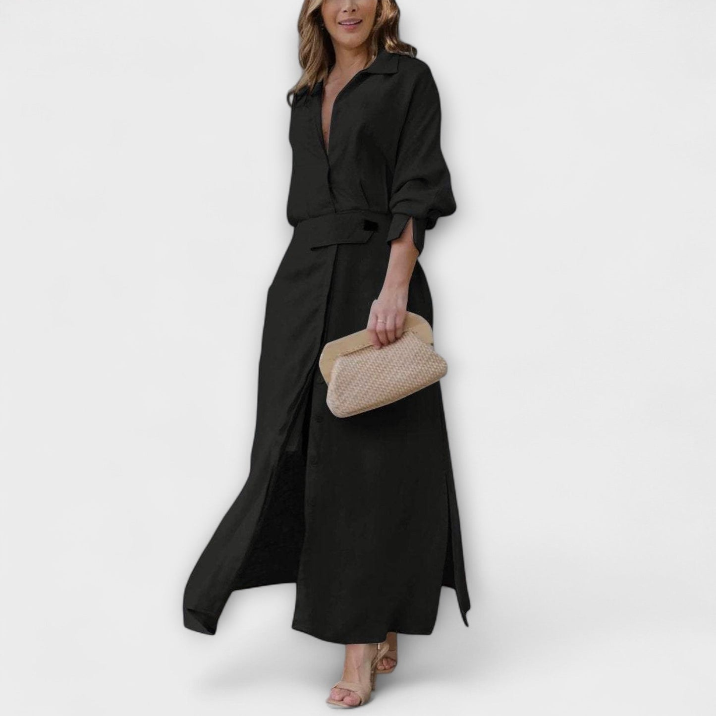 Jeanette - maxi haljina s s s U-izrezom