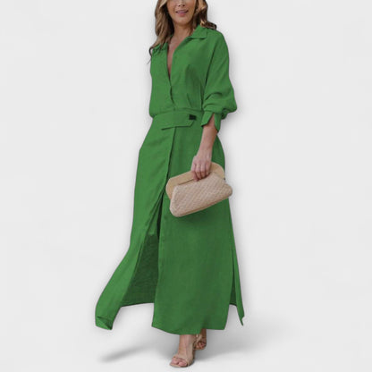 Jeanette - maxi haljina s s s U-izrezom