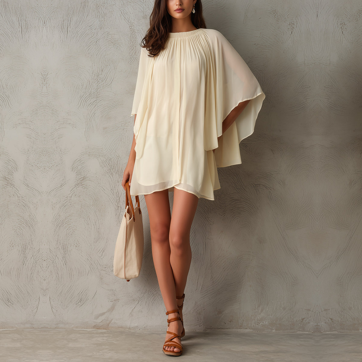 Katarina – Ležerna Boho Mini Haljina – slika 3