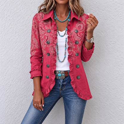 Lana – Paisley Jakna S Volanima – Prednja Strana