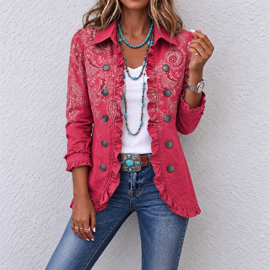 Lana – Paisley Jakna S Volanima – Prednja Strana