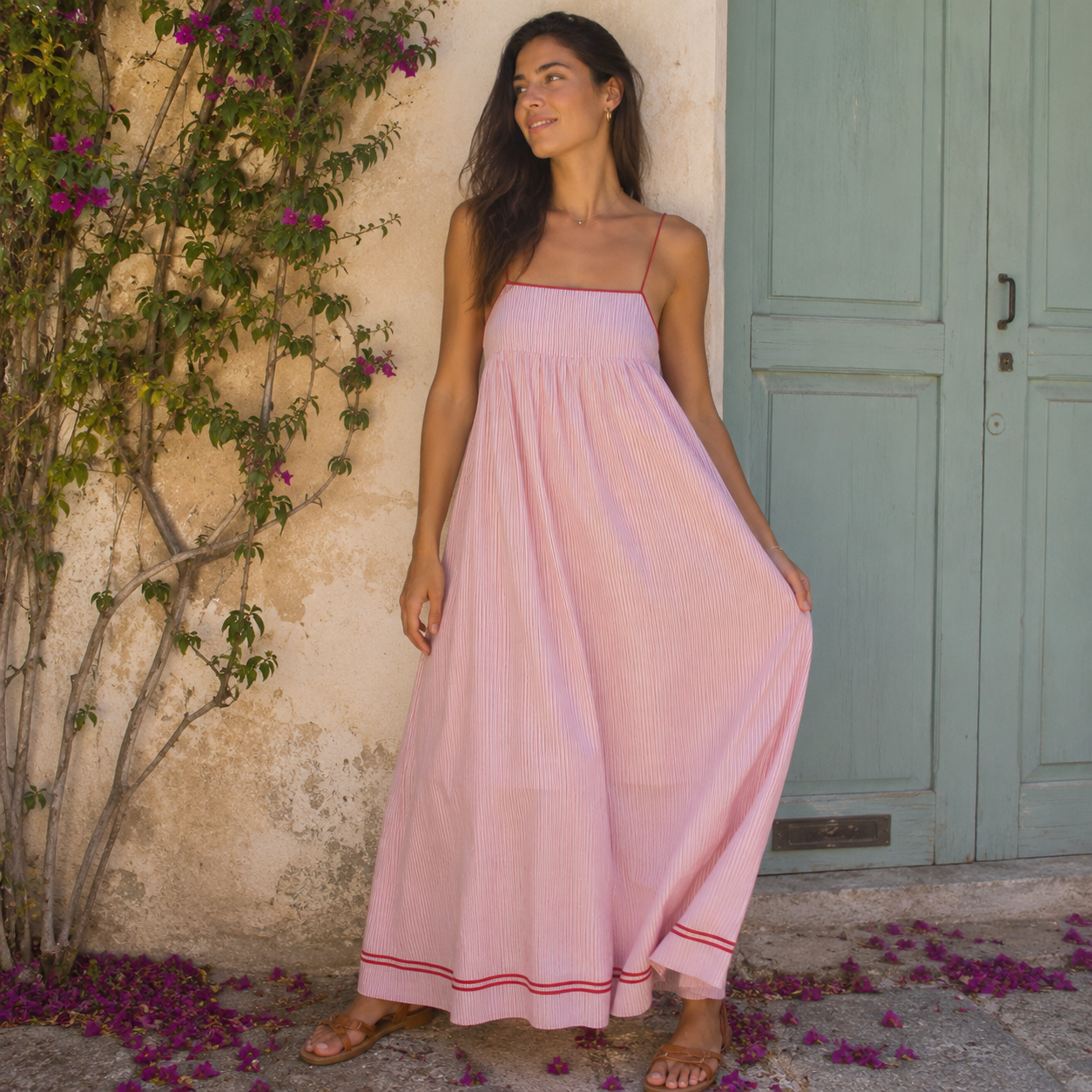 Tina – Prugasta maxi haljina