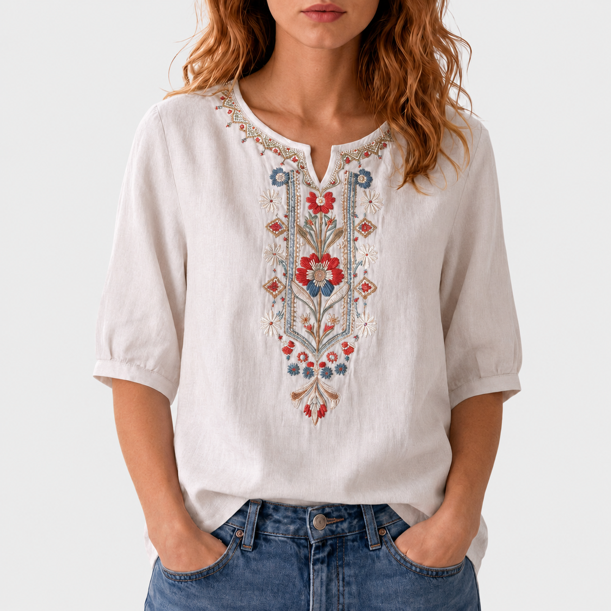 Maja – Cvjetna Vezena Bluza
