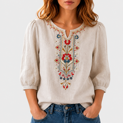 Maja – Cvjetna Vezena Bluza