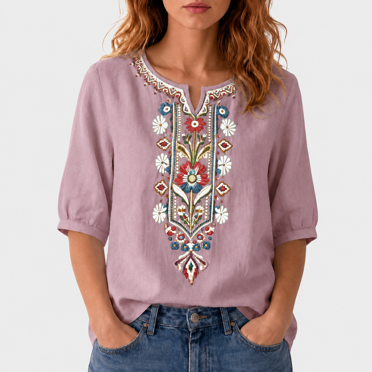 Maja – Cvjetna Vezena Bluza