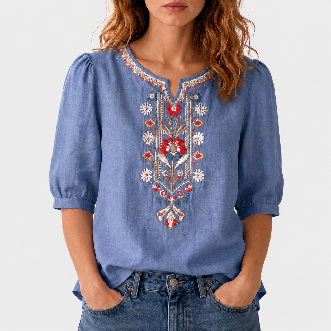 Maja – Cvjetna Vezena Bluza