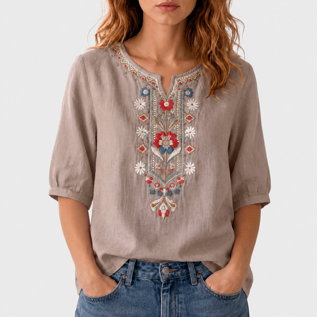 Maja – Cvjetna Vezena Bluza