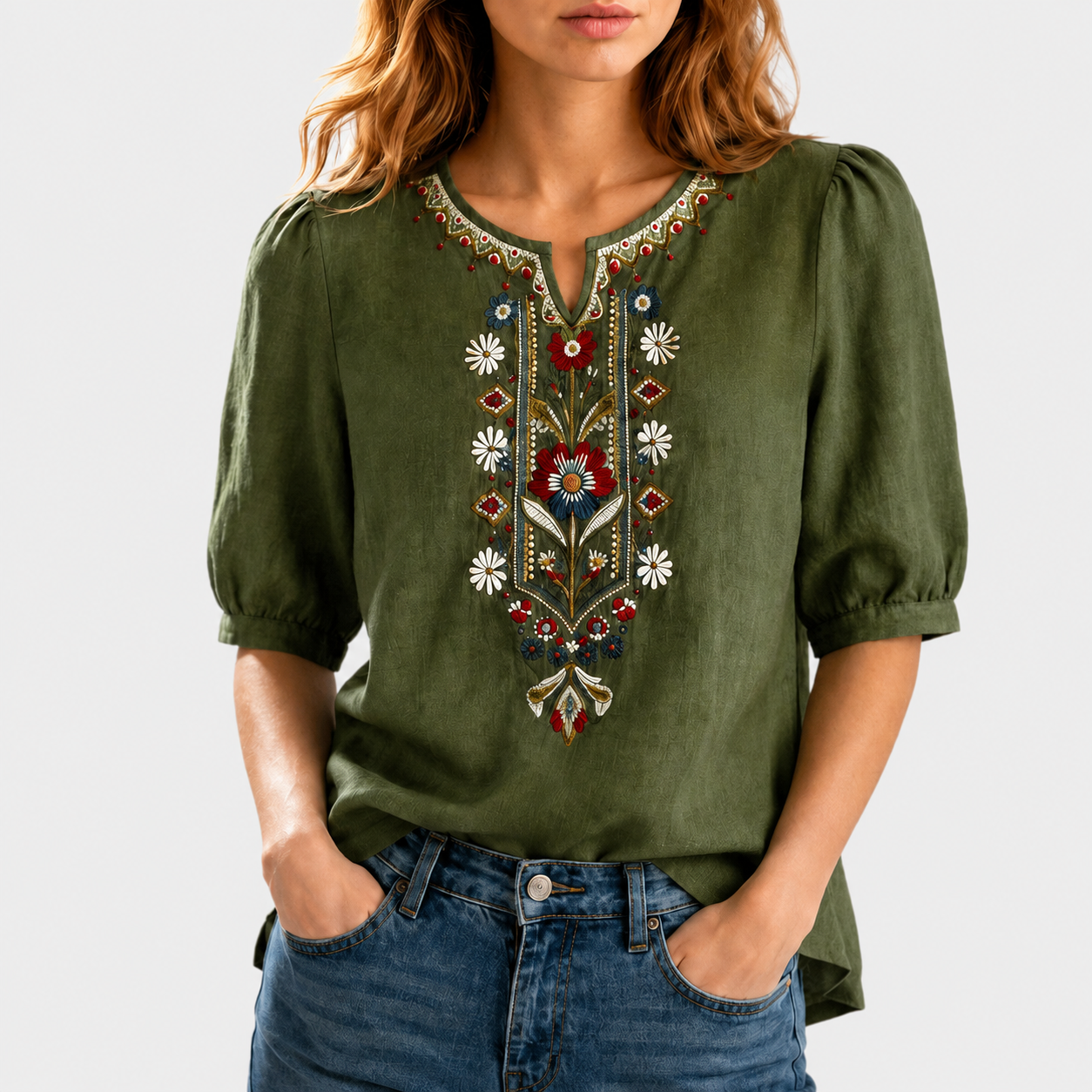 Maja – Cvjetna Vezena Bluza